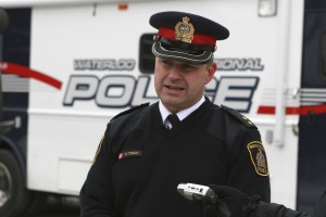 WRPS inspector Kevin Thaler addresses reporters. (Photo by Kate Turner). 