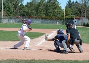 Laurier swept their doubleheader against Queen's over the weekend. (Photo by Andriana Vinnitchok)