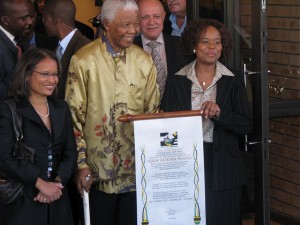 Former South African president Nelson Mandela in 2008. (Courtesy of www.sagoodnews.co.za) 