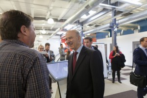 Ontario Minister of Research and Innovation, Reza Moridi, at Communitech Thursday. (Photo by Will Huang)